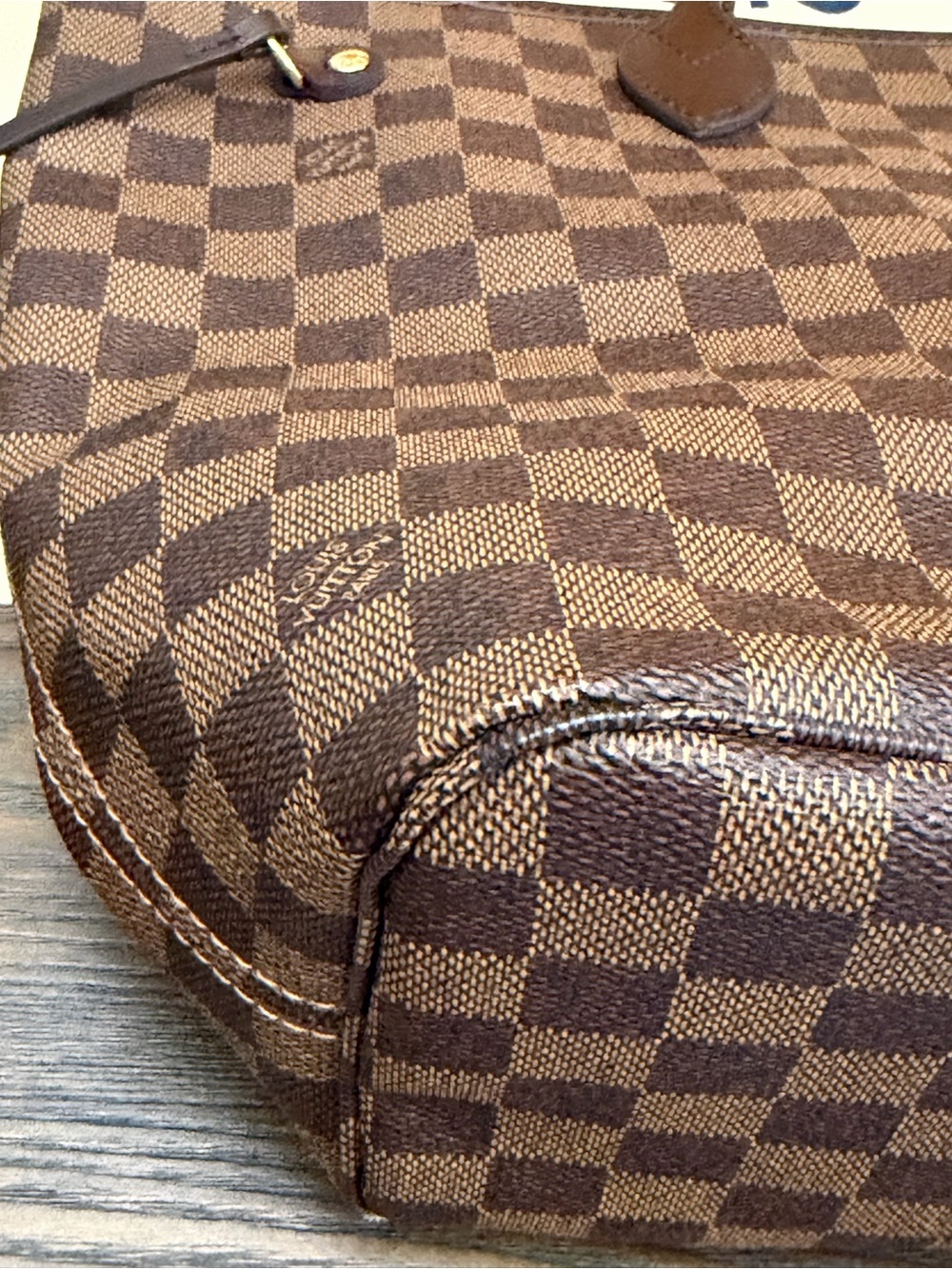 Louis Vuitton Brown Damier Ebene Neverfull Tote - Picture 13 of 13